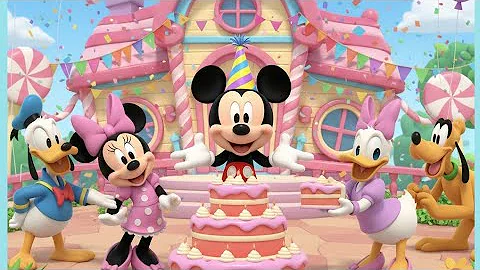 Mickey Mouse’s Big Birthday Party with Friends | Kids Poem & Nursery Rhyme