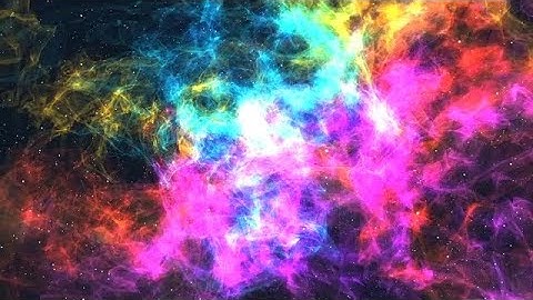 Colorful Nebula In Space Stock Motion Graphics