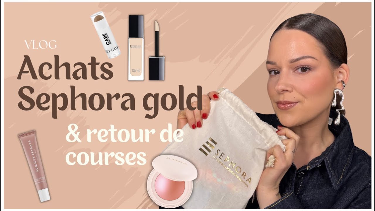 VLOG : Achats journée gold Sephora / Retour de course..