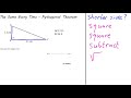 The Same Every Time Pythagoras' Theorem Video 1