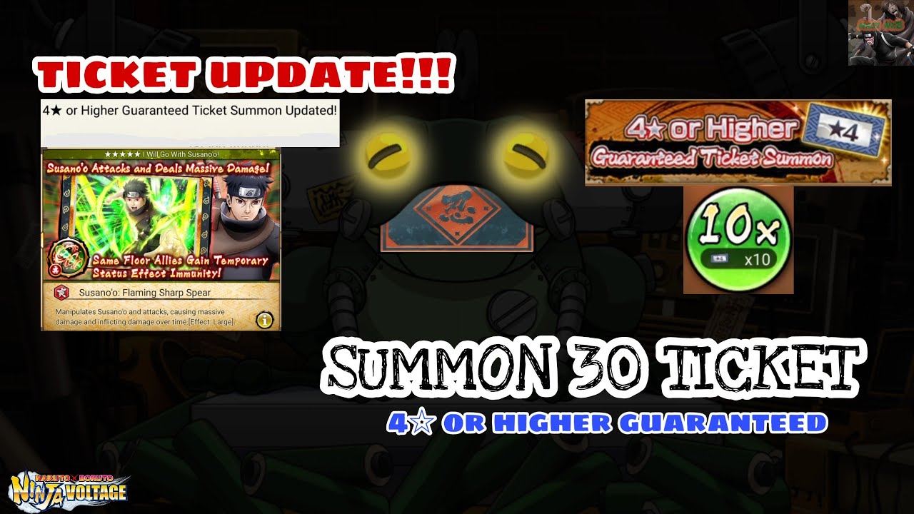 TICKET UPDATE | SUMMON 30 TICKET 4 STAR OR HIGHER GUARANTEED | NXB NV 