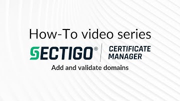 How to add and validate domains in SCM