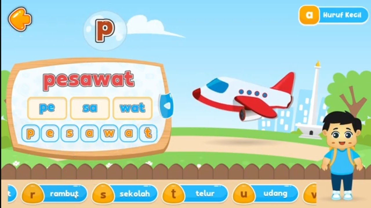 PINTAR MENGEJA HURUF! ✨ Belajar Membaca Kata 2 Suku Kata untuk Balita | Lagu Anak Cerdas