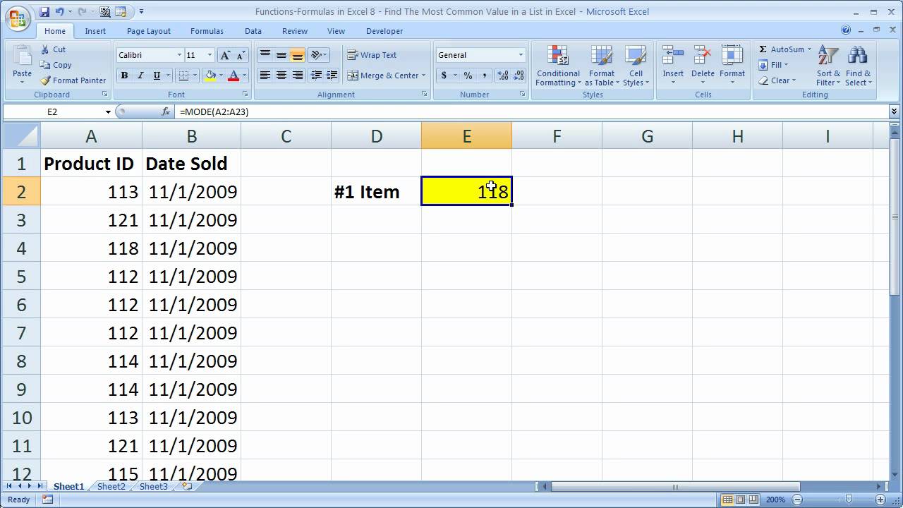 Formulacion en excel