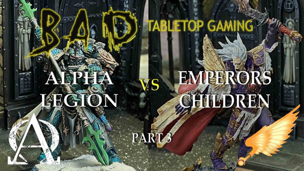 Alpha Legion vs Emperor's Children  Part 3 of 3 miniseries 2500 points Horus Heresy