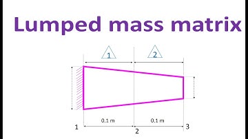 Lumped mass matrix sum