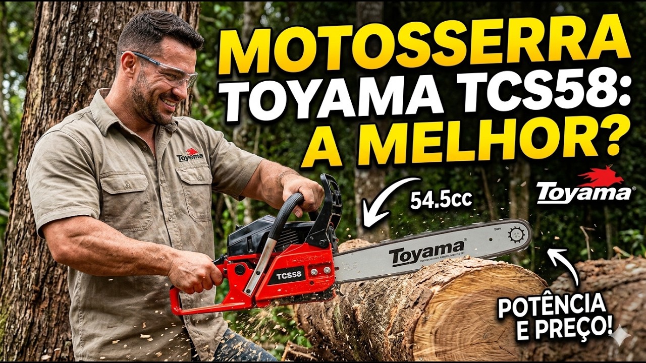 TTページ Toyama TCS58 Chainsaw | Testing on Thick Wood! - YouTube