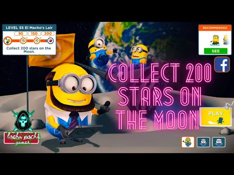 Despicable Me: Minion Rush | COLLECT 200 STARS ON THE MOON