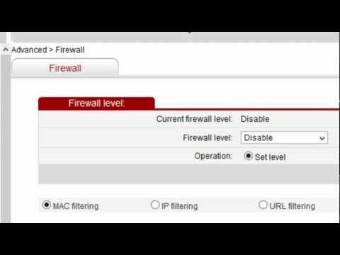 How to Enable/Disable Firewall - Huawei EchoLife HG521 Modem-Router