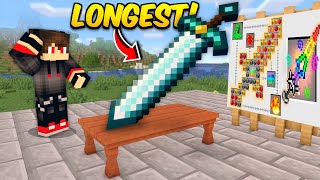 Minecraft but Crafts Get Loooooonger....