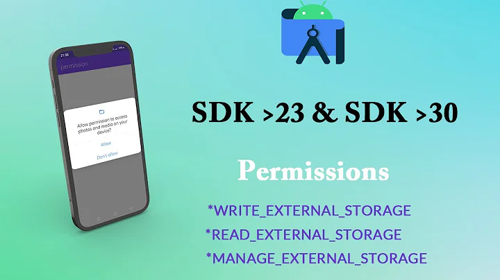 Android studio External storage permission for All Android version(11 and bellow) and all sdk 2022