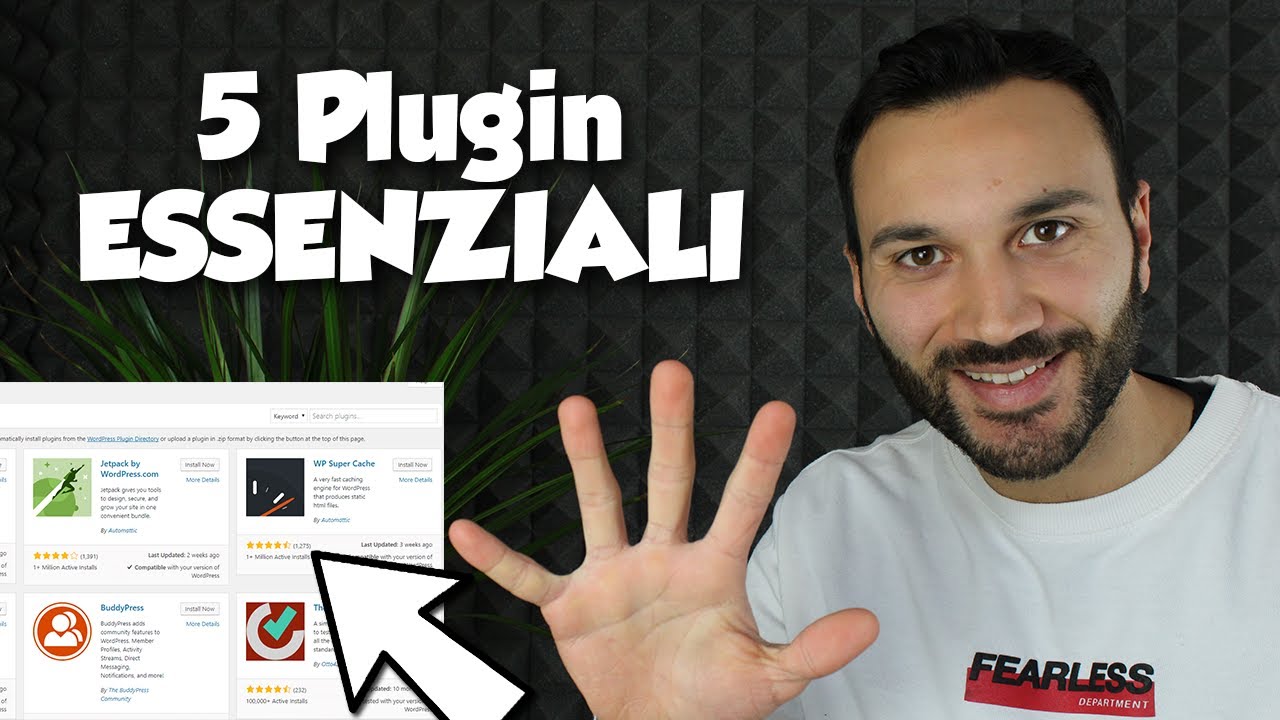 5 Migliori Plugins Gratuiti per WordPress - 2021 - YouTube