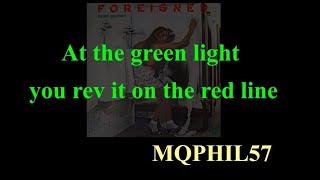 FOREIGNER   Rev On The Red Line     LIVE Audio   LYRICS