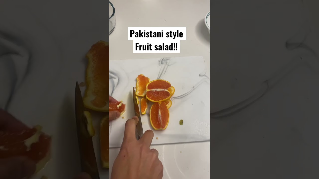 Pakistani style fruit salad!!  Follow for Pakistani household routine vlogs