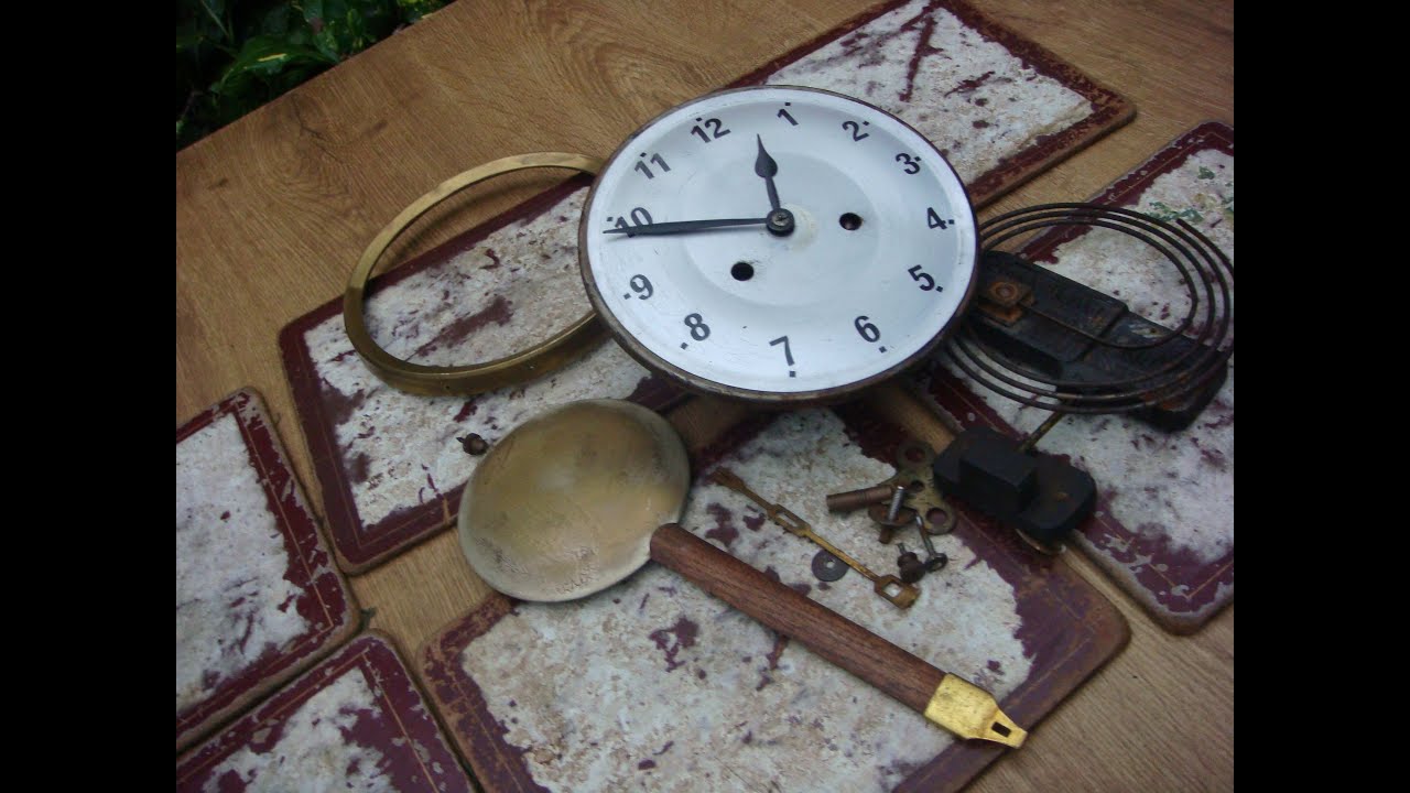 Vintage Movement For Wall Clock For Restoration Spare To Repair YouTube