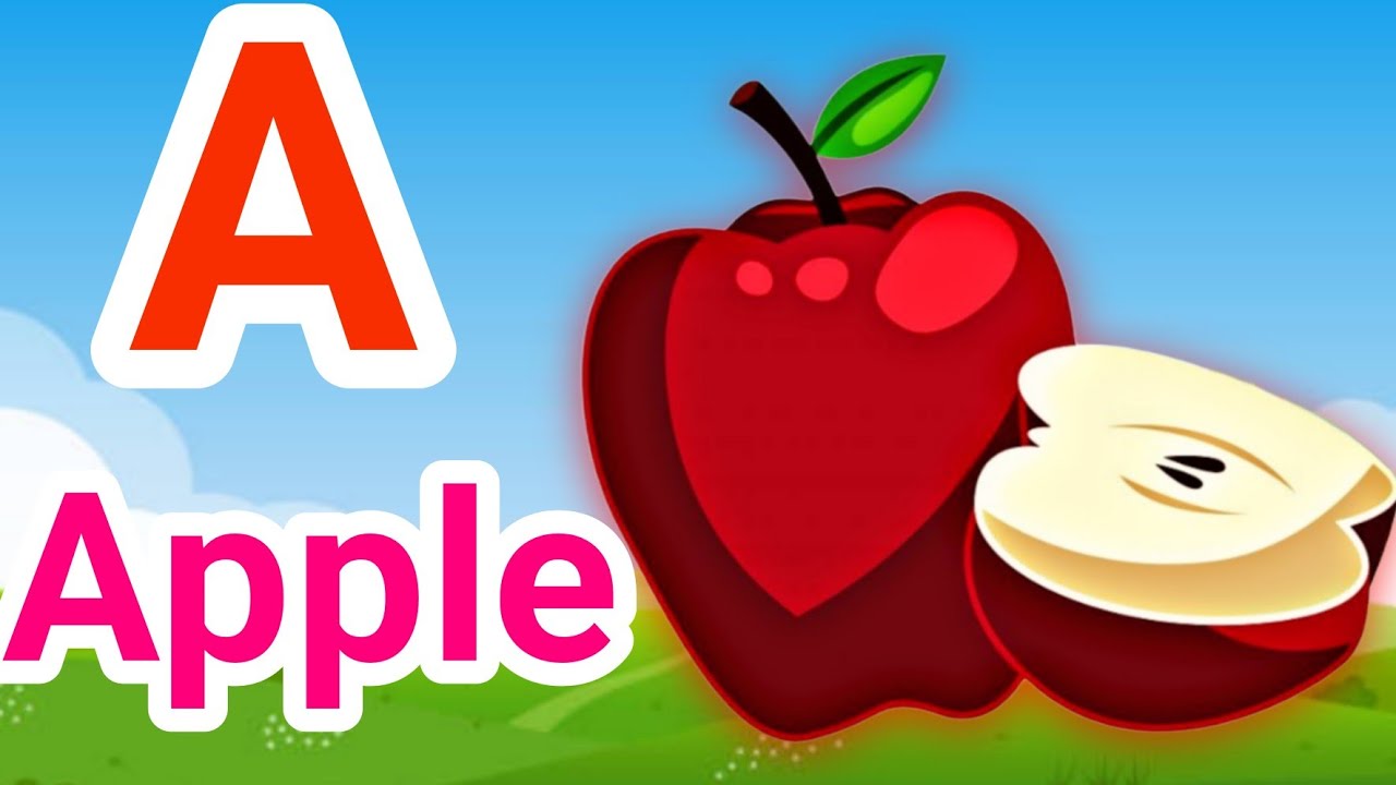 A for Apple to Z for Zebra || English phonic Song || kids learning ...