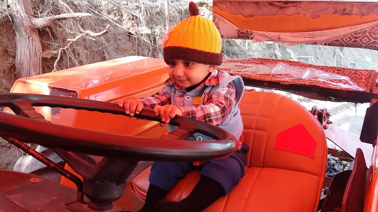 cute baby driving tractor YouTube