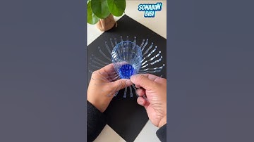 Stunning Flower DIY with Plastic Bottle & Paper | Best Out of Waste!