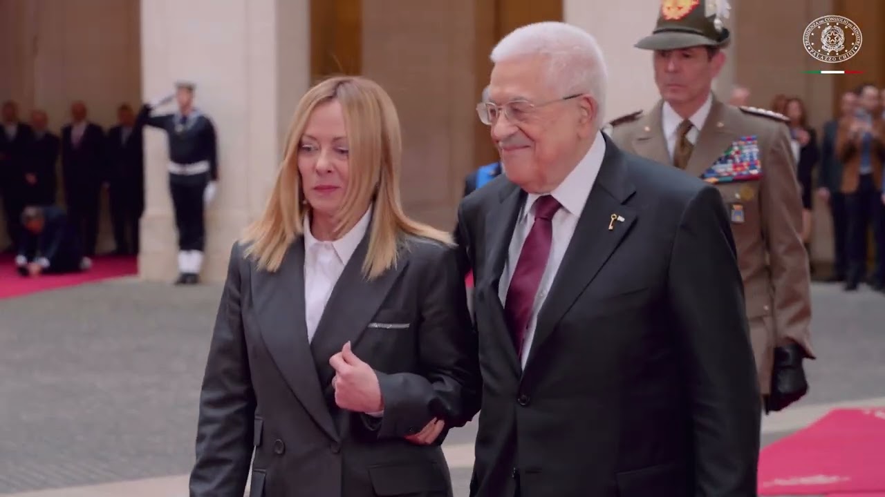 Roma - Incontro del Presidente Meloni con il Presidente della Palestina (07.11.25)