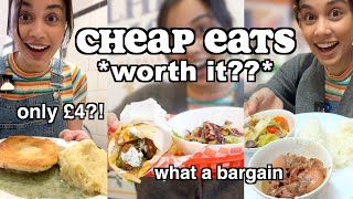 trying cheap eats in london *is it worth it??* by ClickForTaz 237,323 views 10 months ago 13 minutes, 30 seconds