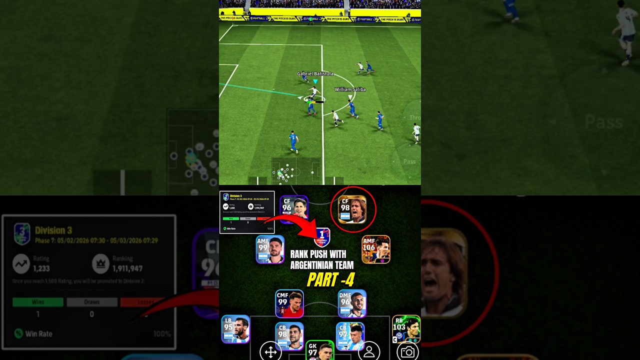 Batistuta SAVED My Unbeaten Run 😱🔥 | Argentina Squad Road to Division 1 Part-4 🇦🇷 