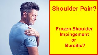 Shoulder Pain? Frozen Shoulder, Impingment or Bursitis