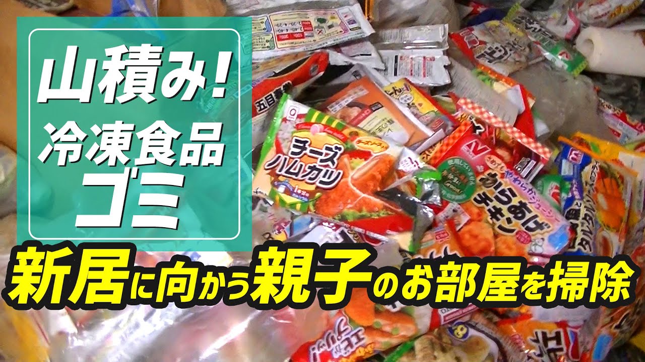 30代女性 2DK 【山積み】冷凍食品のゴミ袋がまるで山脈の様！？お困りの親子のお宅を丁寧にお片付け！