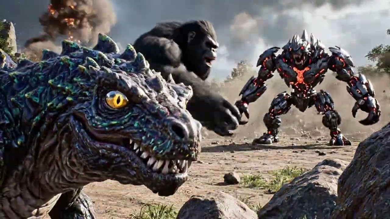King Kong vs Dinosaur Army – Full Fight
