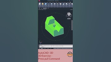 AutoCAD 3D Part Design Using PressPull Tool - Step-by-Step Tutorial #AutoCAD3D #caddengineer