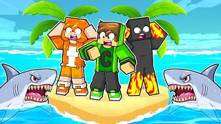 FIQUEI PRESO NA ILHA DESERTA NO MINECRAFT