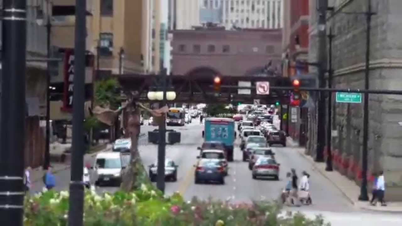 Busy Downtown Traffic