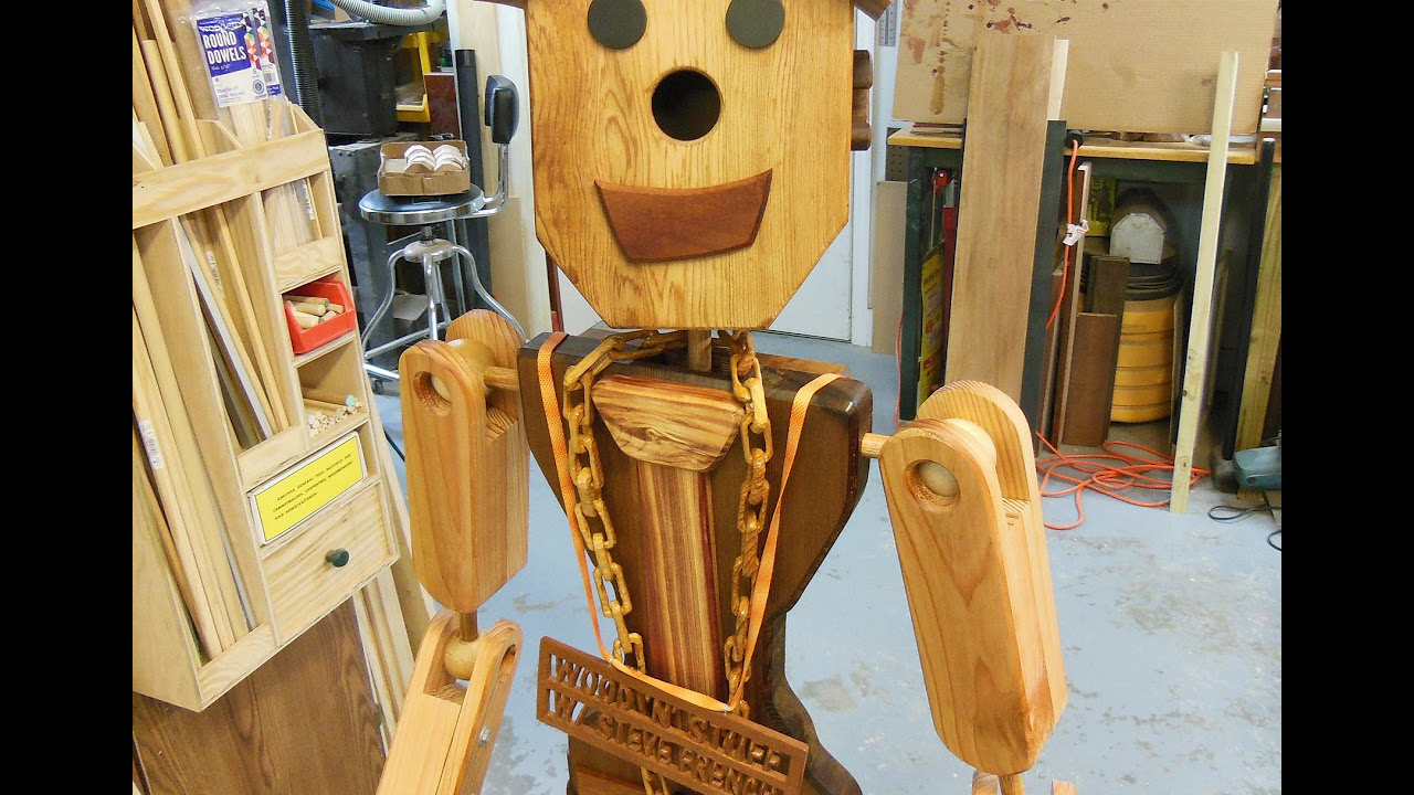 Awesome life-sized wooden robot: How I made 