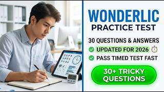 Pass Your Wonderlic SLE Fast: 30 Question Practice Test with Answers Updated for 2026