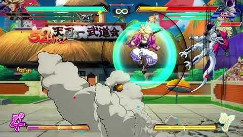 DBFZ Season 3 Trunks 2 Bar Sparking TOD (double cupped up C assists)