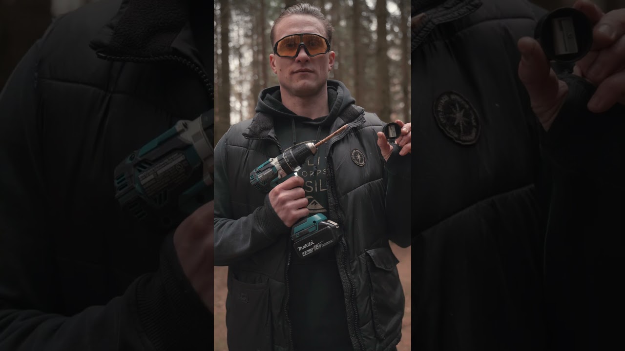 PENCIL SHARPENER CAMPING LIFEHACK