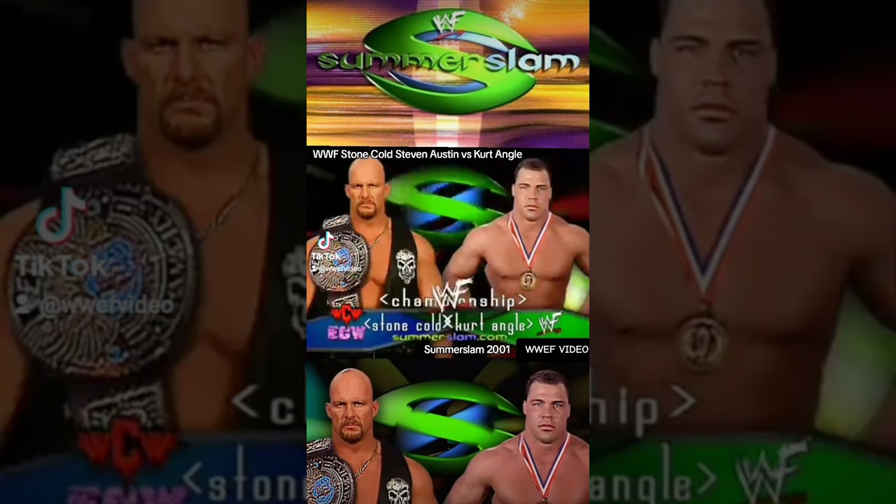 WWF Stone Cold Steven Austin vs Kurt Angle (Summerslam) 2001