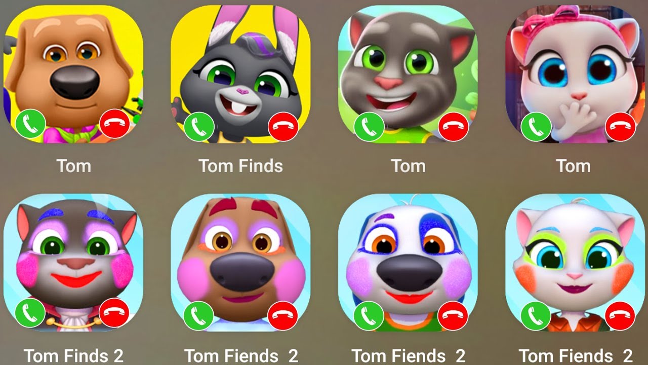 My Talking Tom Finds vs Tom Finds 2 Explore the house and play cute family games Tom 😋😎😍😘