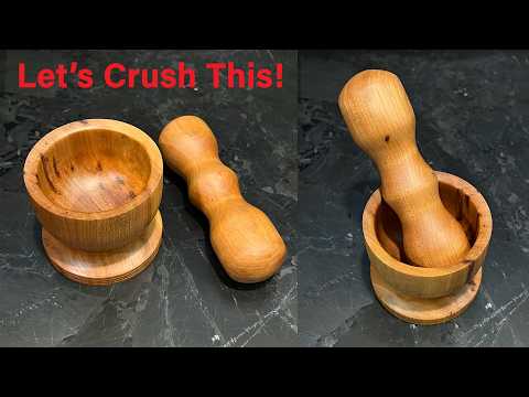 turning a Cherry Mortar and Pestle