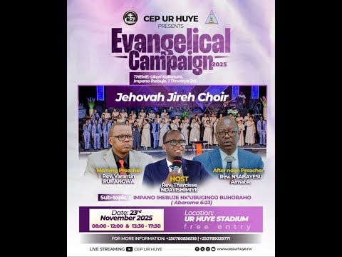 LIVE CONCERT JEHOVAH JIREH CHOIR MU IVUGABUTUMWA UR HUYE CAMPUS