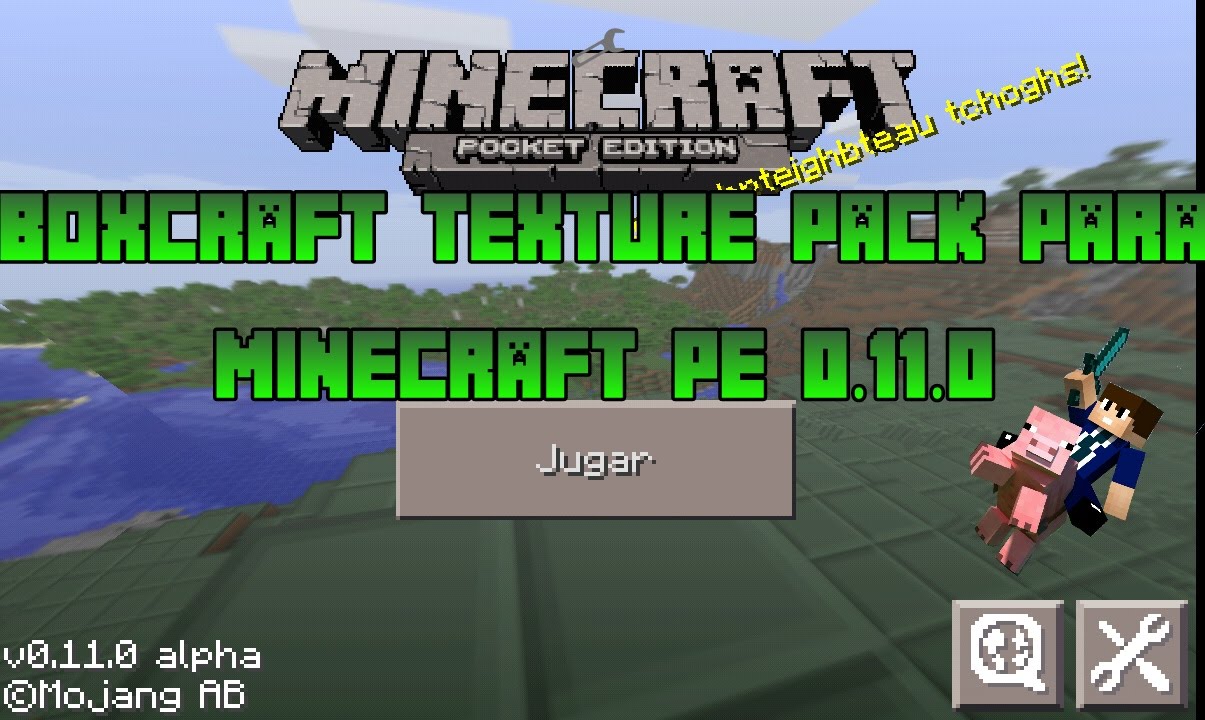 Boxcraft texture pack para minecraft PE 0.11.0 - YouTube