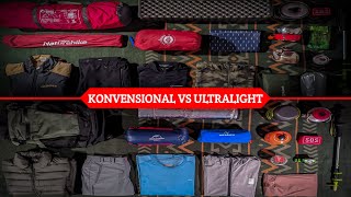 PERALATAN GUNUNG PEMULA WAJIB & LENGKAP - PENDAKI KONVENSIONAL VS PENDAKI ULTRALIGHT