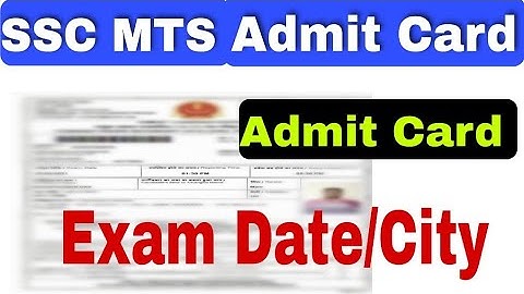 ssc mts admit card 2021 | ssc mts exam date and city  SSC MTS Application Status Download kaise kare