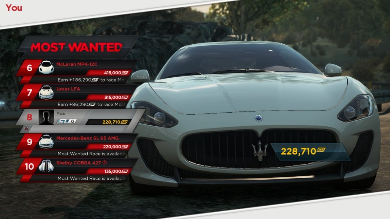 for Speed™ Most Maserati GT MC Stradale