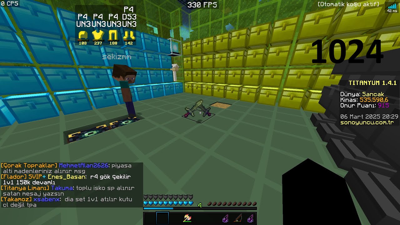 50x GÖK 1X KAN KESME #sonoyuncu #titanyum #titanyumpvp #1024