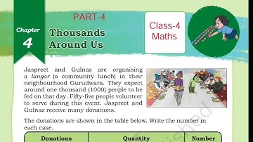 (PART-4) Thousands Around Us / Class-4 Maths Chapter-4 NCERT  Math Mela Explanation and Solution