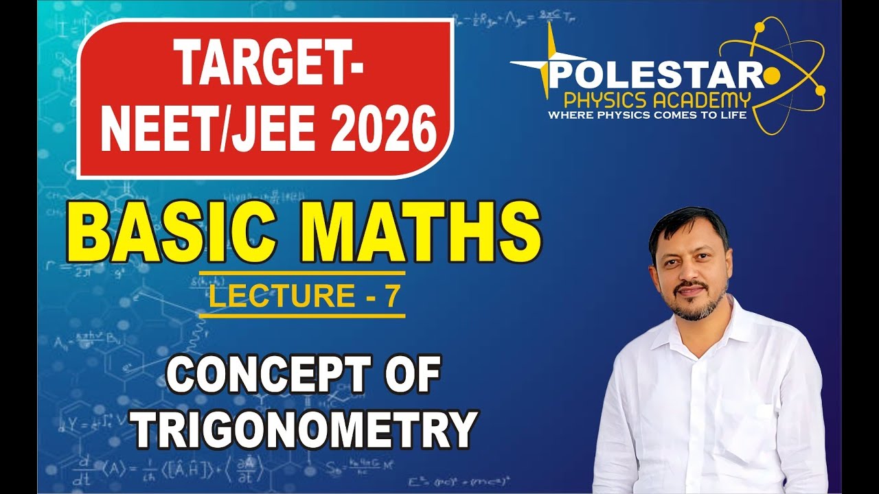 Basic Maths | Concept of Trigonometry, Angle , G.P. | NEET & JEE - YouTube