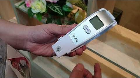 [วิธีเปลี่ยนหน่วยองศาฟาเรนไฮต์/เซลเซียส] เครื่องวัดอุณหภูมิอินฟราเรด ไมโครไลฟ์ Microlife รุ่น FR1MF1
