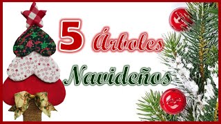 5 IDEAS PARA HACER ÁRBOLES NAVIDEÑOS / Manualidades de Navidad/ Christmas crafts to sell