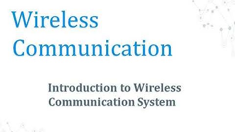 Wireless Communication Unit1 Introduction