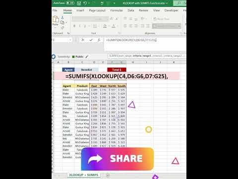 XLOOKUP + SUMIFS: How to Lookup and Sum All Matching Values Based on